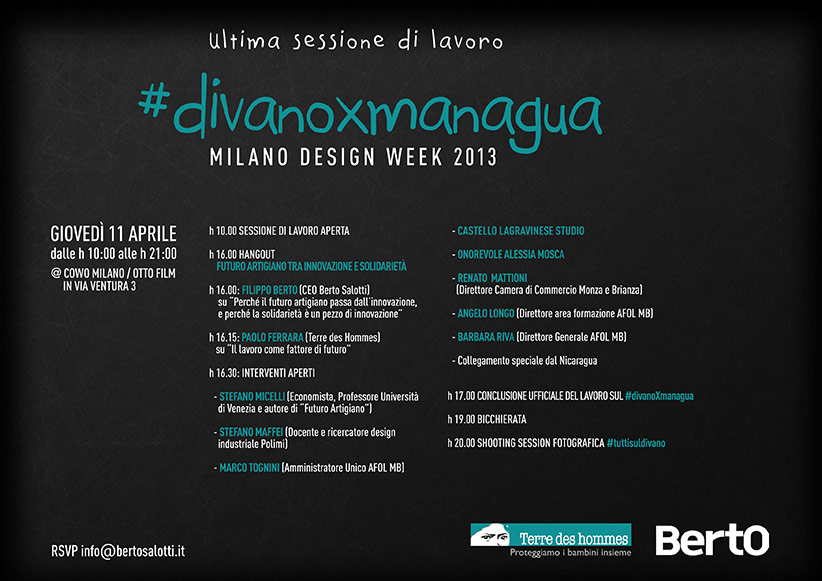 #DivanoxManagua - Fuorisalone flyer