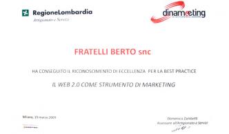 Berto premiato nel progetto Dinameeting