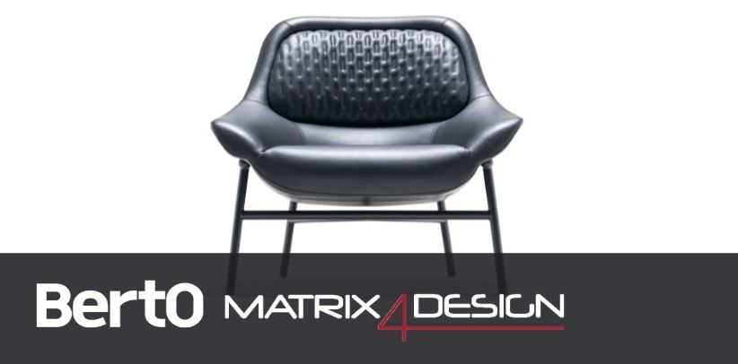 poltrona hanna di berto con dyloan protagonista dell'articolo di design4matrix