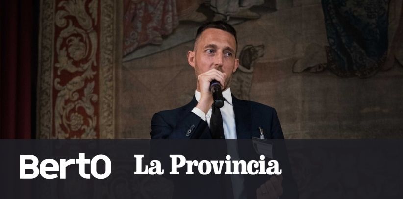 Articolo de La Provincia protagonista Filippo Berto