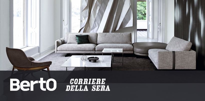 BertO sul Corriere della Sera: Realizza il tuo progetto di Design dei Sogni per il Salotto 