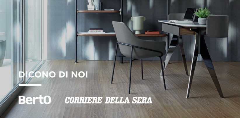 Scrittoio Jim di BertO sullo speciale Design del Corriere della Sera