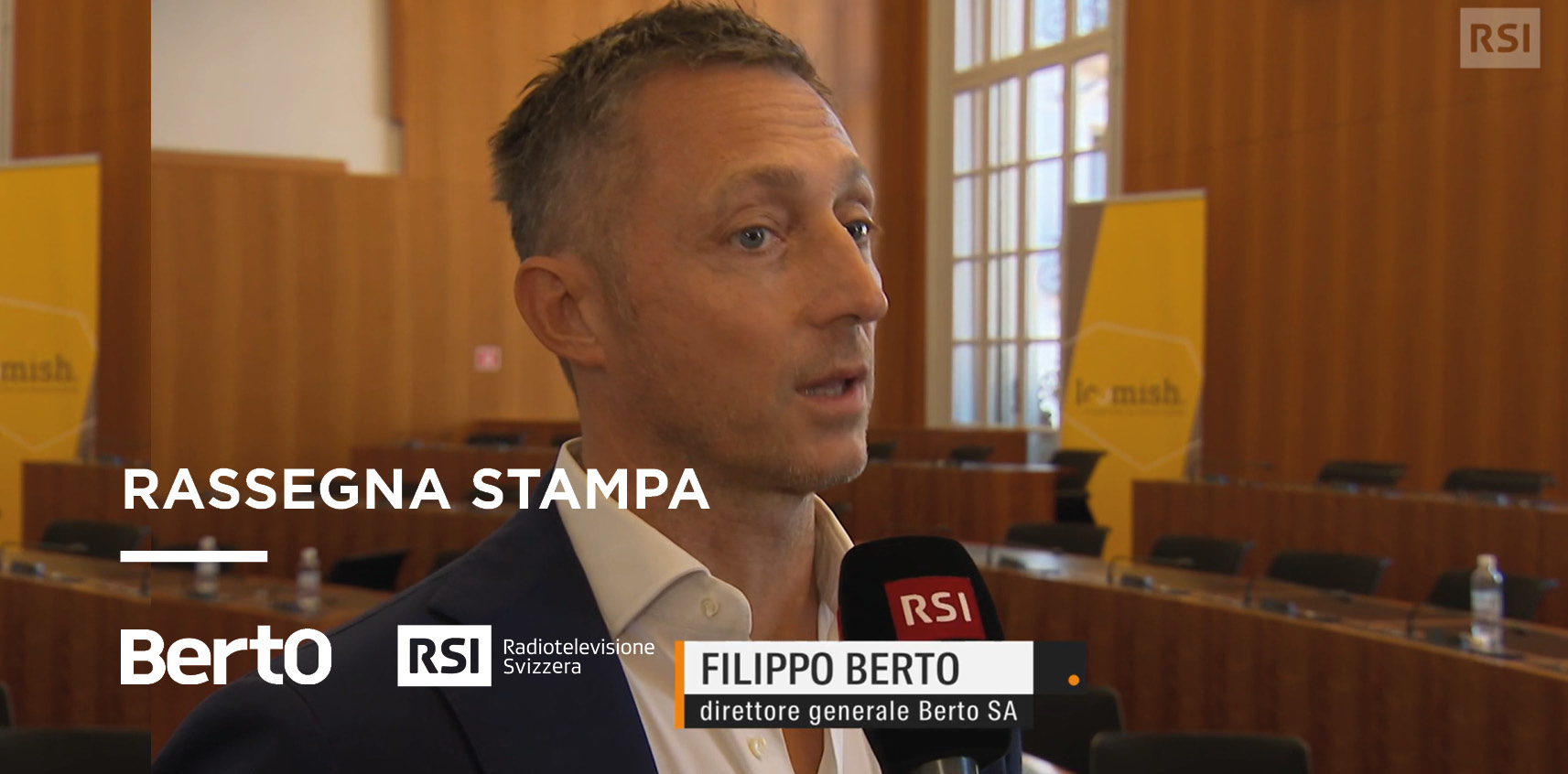 RSI intervista Filippo Berto per la partnership con Lifestyle Tech Competence Center