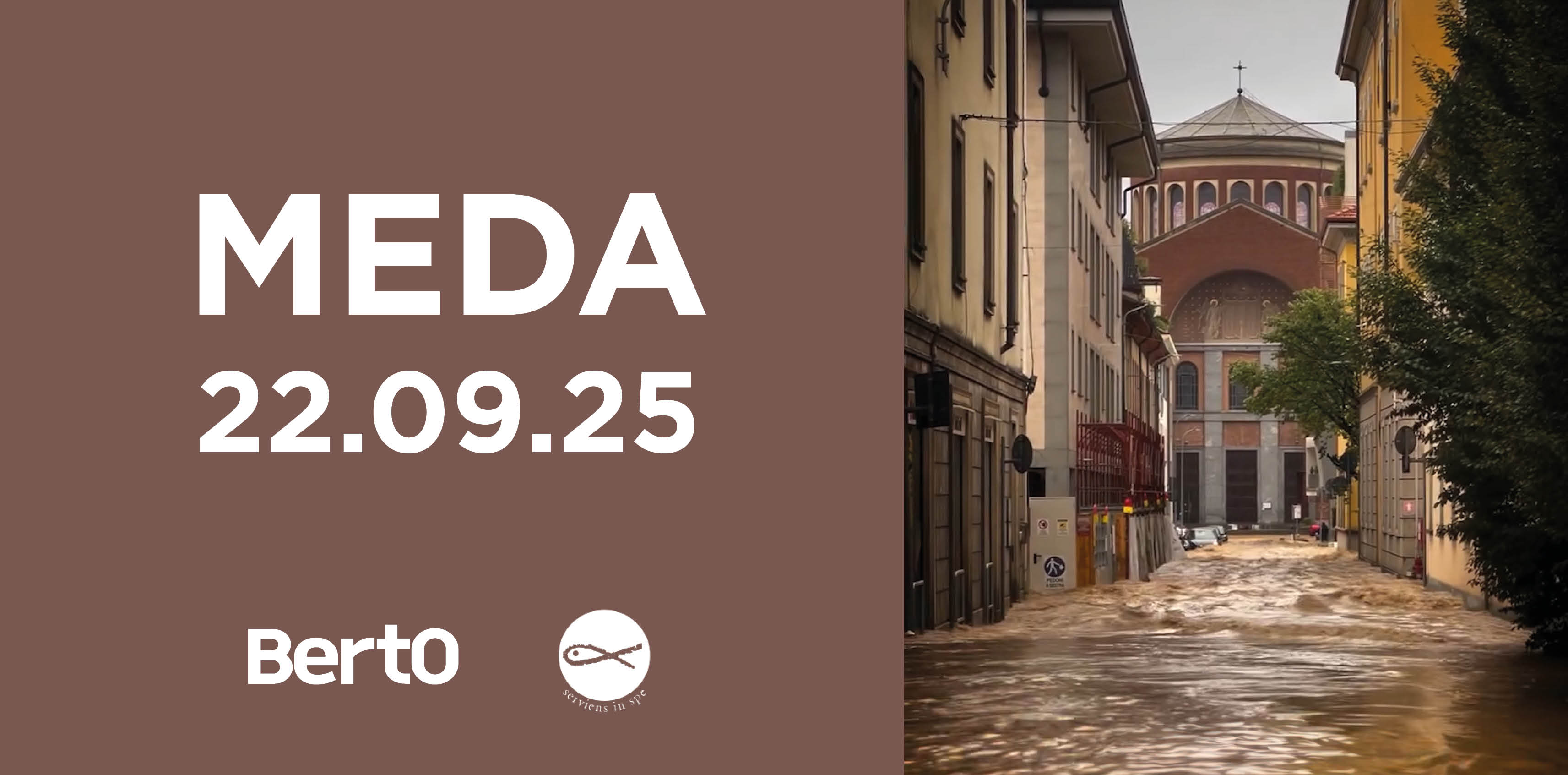 Alluvione 22 settembre 2025: BertO per Meda
