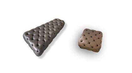 POUF CAPITONNÉ in pelle | OUTLET