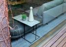 Schienale divano Dee Dee con pouf rockaway in pelle - BertO 