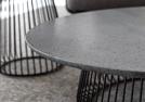 Tavolino da esterno Carl con piano in  pietra lavica - BertO Outlet 