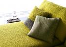 Divano bifacciale in tessuto colore lime Iggy - BertO	