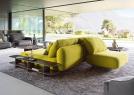 Divano bifacciale in tessuto Fun colore lime Iggy - BertO	
