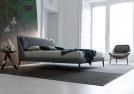 Letto Chelsea in tessuto ambientato - Outlet 