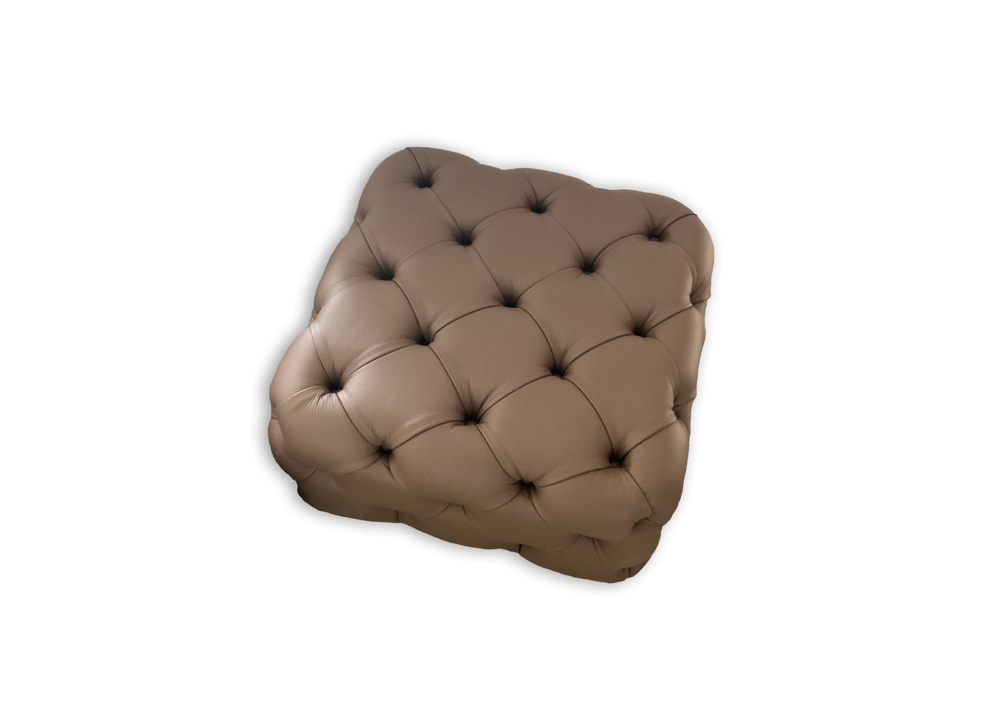 Pouf capitonné in pelle pronta consegna - BertO