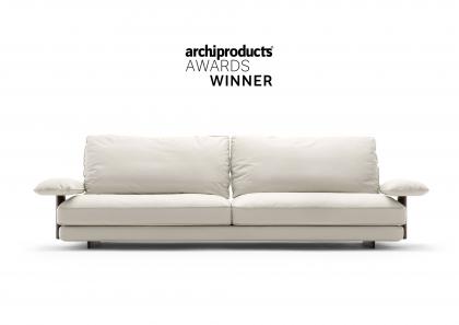 DIVANO MODERNO IN PELLE DAVID