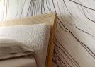 Letto East Side con testata in Paglia di Vienna e struttura in rovere naturale - BertO