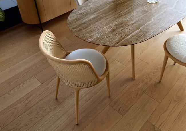 Sedia in rovere e paglia di vienna Cherie - BertO 