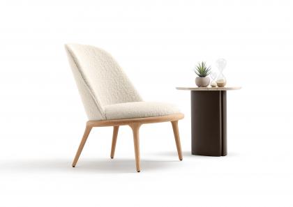 POLTRONA ROTONDA IN ROVERE KIM 