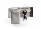 Divano Iggy con chaise longue e consolle piccola - Outlet 