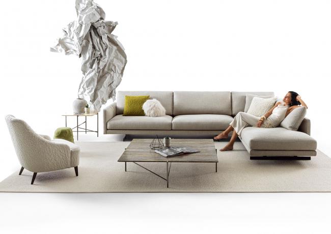 Divano con Chaise Longue Dee Dee NATURAL 2026 - Living BertO