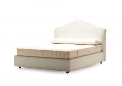 Letto matrimoniale classico Apollo con testata in tessuto sfoderabile