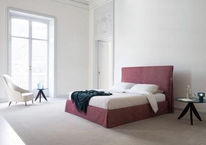 Letto Sorbonne disponibile in versione matrimoniale con o senza box contenitore