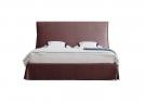 Letto in ciniglia Sorbonne - king size cm L.198 x P.218 x H.130 - rete cm 170 x P.200