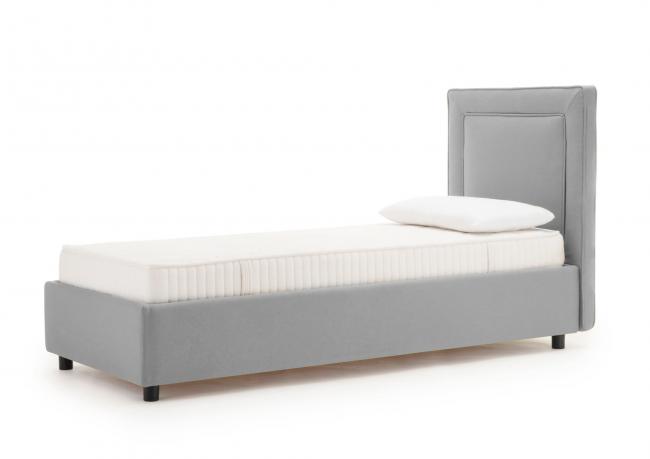 Letto singolo Cassandra in tessuto antimacchia - BertO Shop