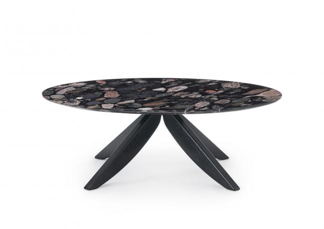 Tavolino in marmo marinace black  - BertO Outlet