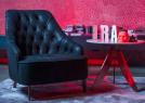 Poltrona in pelle nera Emilia - Collezione #BertoLive 2016