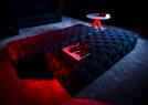 Pouf Capitonné in tessuto denim - Collezione #BertoLive 