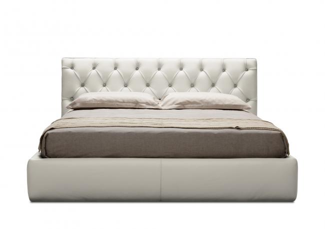 Letto king size in pelle Tribeca - BertO Outlet