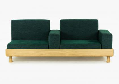 Braccioli divano Meda : sostegno perimetrale in legno di pioppo avvolto in poliuretano espanso a quote differenziate