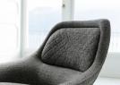 Cuscino dello schienale disponibile con o senza cuciture decorative trapuntate - Poltrona Hanna