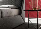 Letto Chelsea con contenitore in stoffa - BertO Outlet