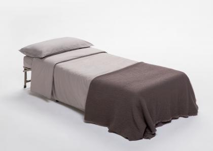 Pouf letto trasformabile Paguro - letto pronto per l'uso