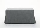 Pouf letto trasformabile Paguro - versione con cerniera - semiaperta