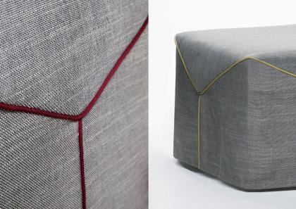 Dettaglio profilo Gros Grain - Pouf letto Paguro