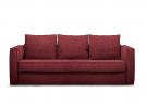 Divano letto in tessuto rosso Robinson - BertO Outlet