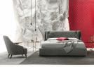 Letto matrimoniale Chelsea con contenitore -  cm L.190 x P.233 x H.95 - rete cm 170 x P.200 - BertO Salotti