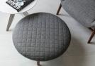 Pouf - Poltroncina moderna in tessuto con schienale avvolgente Hanna outlet - BertO Shop