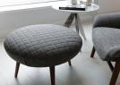 Pouf rotondo di design Hanna su misura