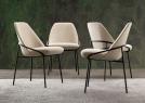 Sedia design Jackie con o senza braccioli - BertO Salotti