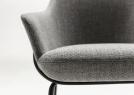  Sedia design Jackie dettaglio del bracciolo  - BertO Salotti