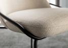 Sedia design Jackie senza braccioli con struttura in tubolare in metallo  - BertO Salotti