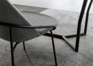 Sedia design Jackie senza braccioli dettaglio della seduta - BertO Salotti