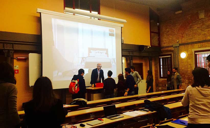 Stefano Micelli e Filippo Berto al corso di International Management Università di Venezia