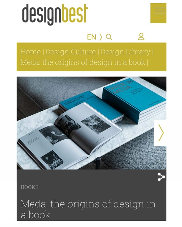 Book Made in Meda: DesignBest article