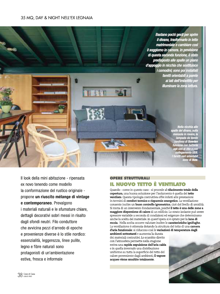 Divano Letto Marky by BertO sul magazine Cose di Casa