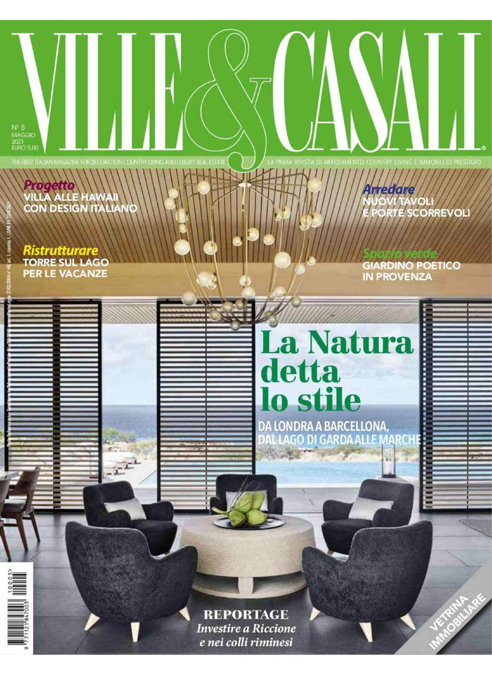 Обложка Ville&Casali - май 2021 г.